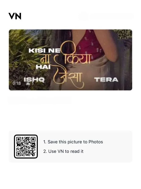 Kisi ne na kiya hai jaisa tera mera isq VN Code template